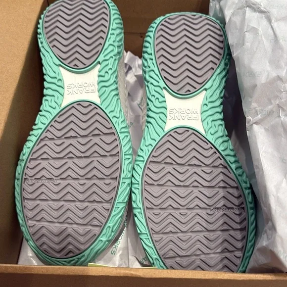 Frank Works THE ONE Unisex Tennis Shoe Size Men 6 /Women 7.5 White Strap NIB - Picture 6 of 8